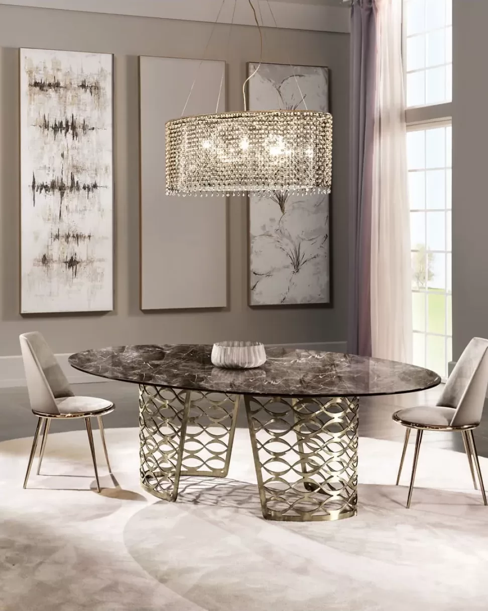 Isidoro Dining Table, Cantori dining table made in Italy