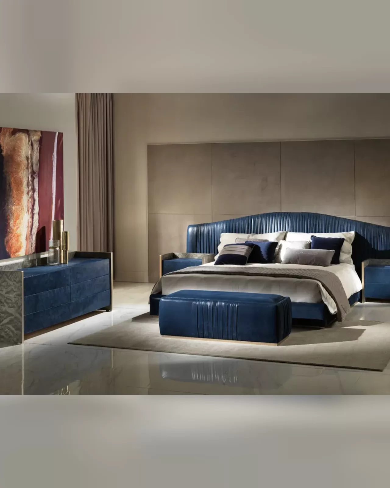 Licena Bed by Epoque, high-end furniture