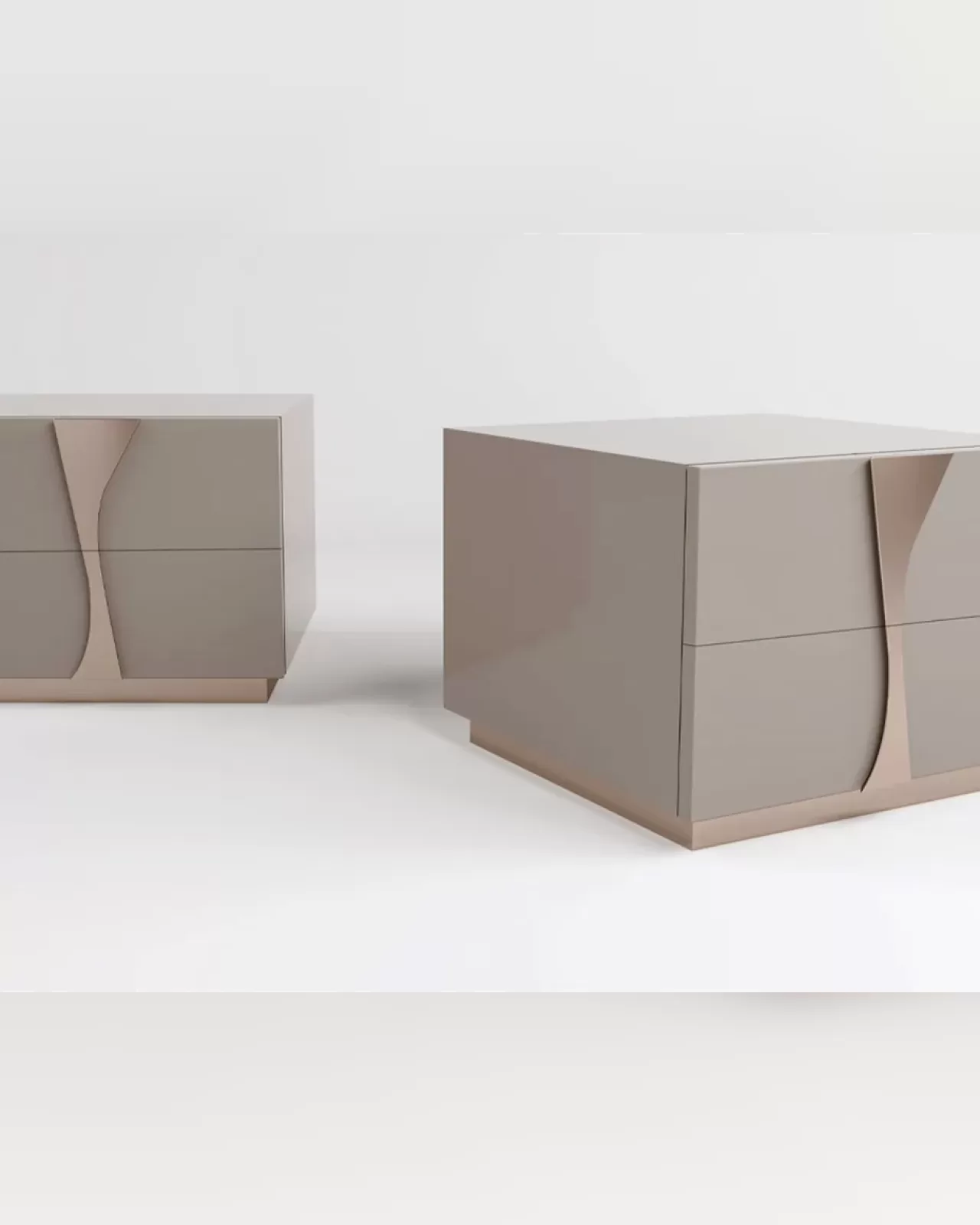 Krypton Nightstand by Epoque, made in italy bedside table