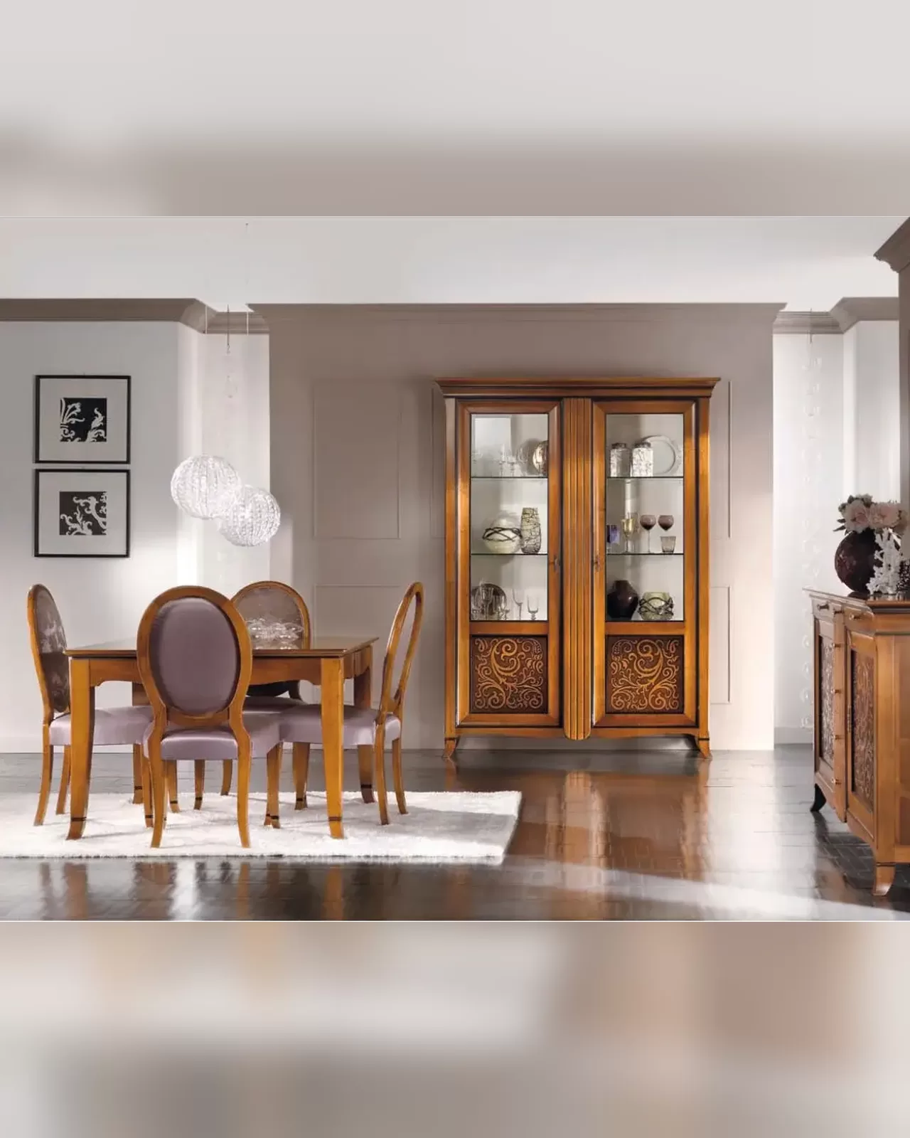 New Deco Bicolor Showcase Cabinet by Francesco Pasi, New Deco collection