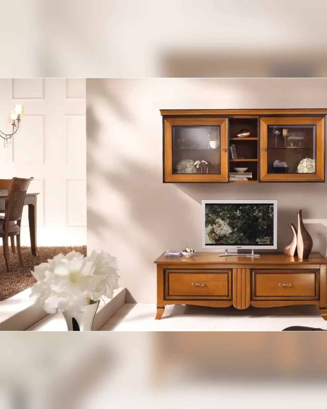 New Deco TV Stand with Shelf by Francesco Pasi, New Deco collection