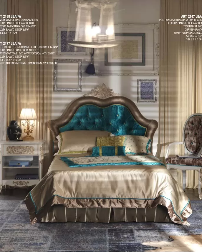 Gran Guardia Open Bedside Table with 1 Drawer by Francesco Pasi, classic furniture