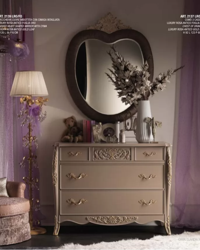 Gran Guardia Chest of Drawers, 3 Drawers by Francesco Pasi, Italian dresser for a modern bedroom