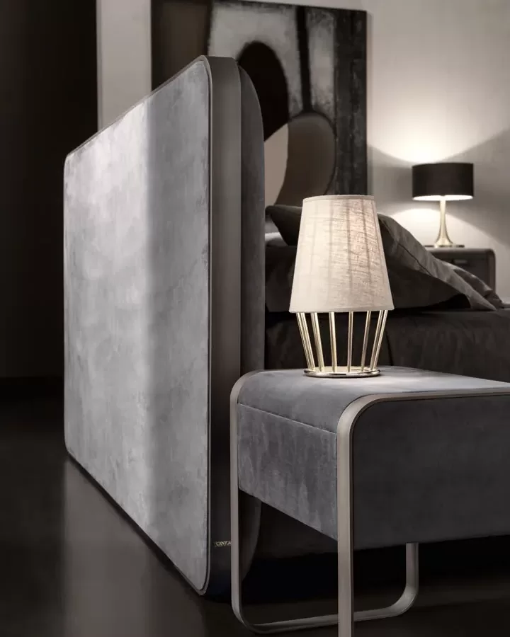 Elvis Bedside Table by Cantori, luxury bedroom furniture