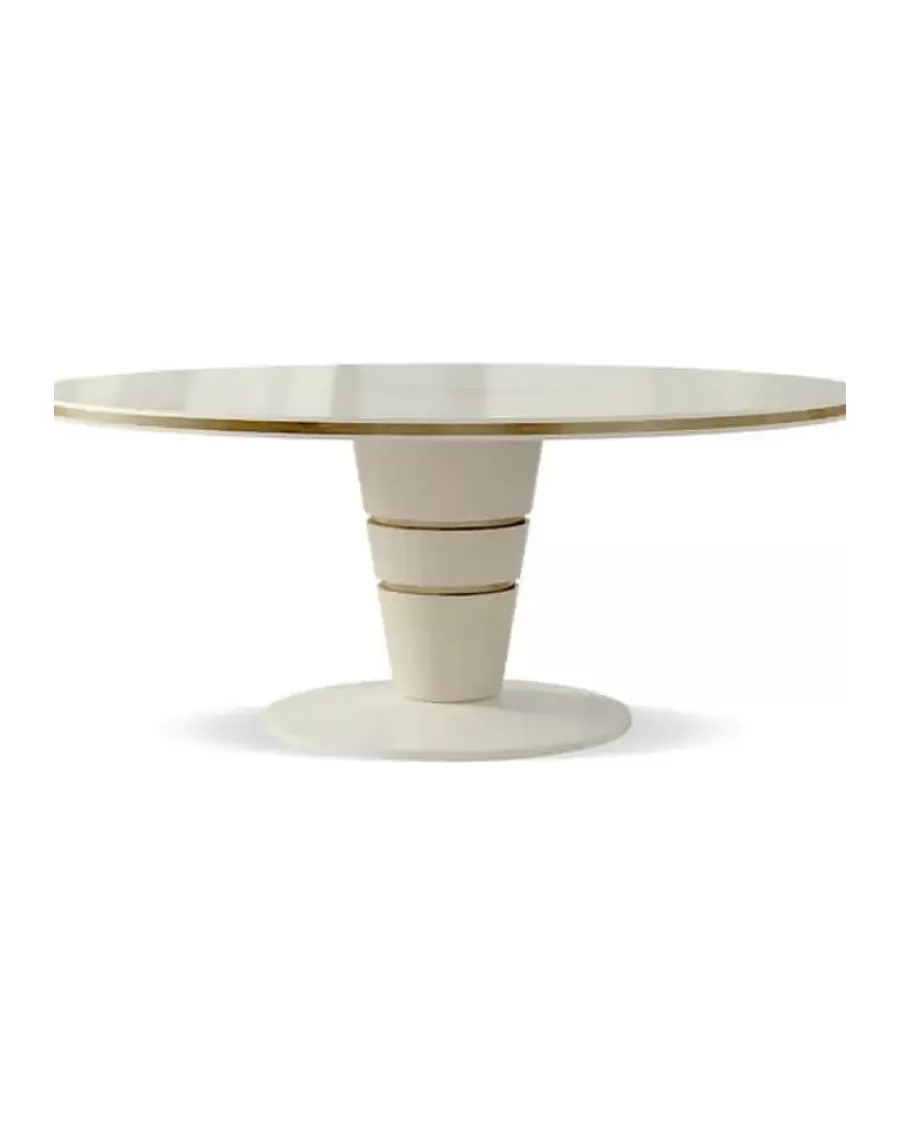 Tavolo da pranzo rotondo Ellipse di Francesco Pasi, set da pranzo di lusso