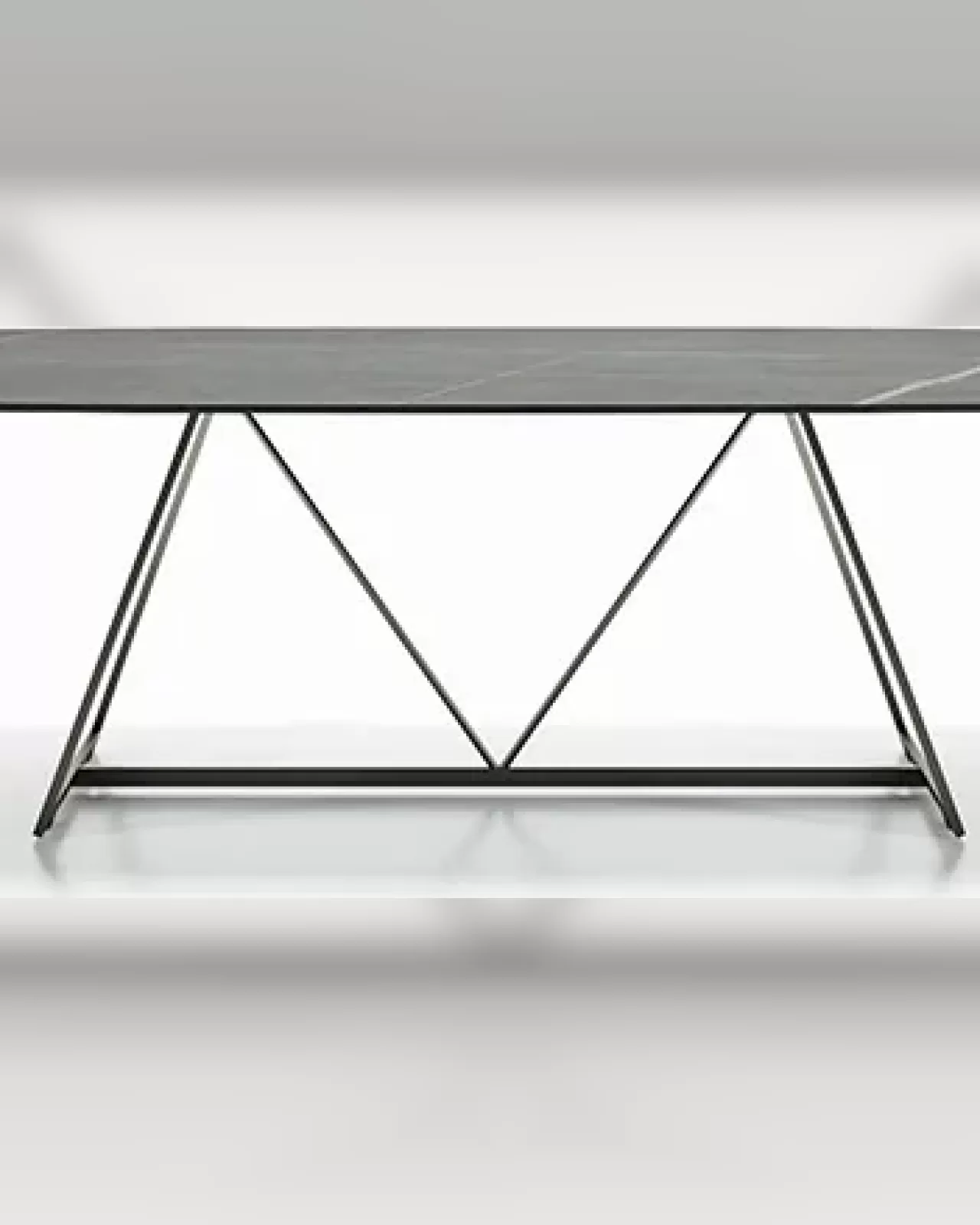 Tavolo da pranzo Radar di Dall'Agnese, tavolo moderno per la sala da pranzo con piano in gres o legno