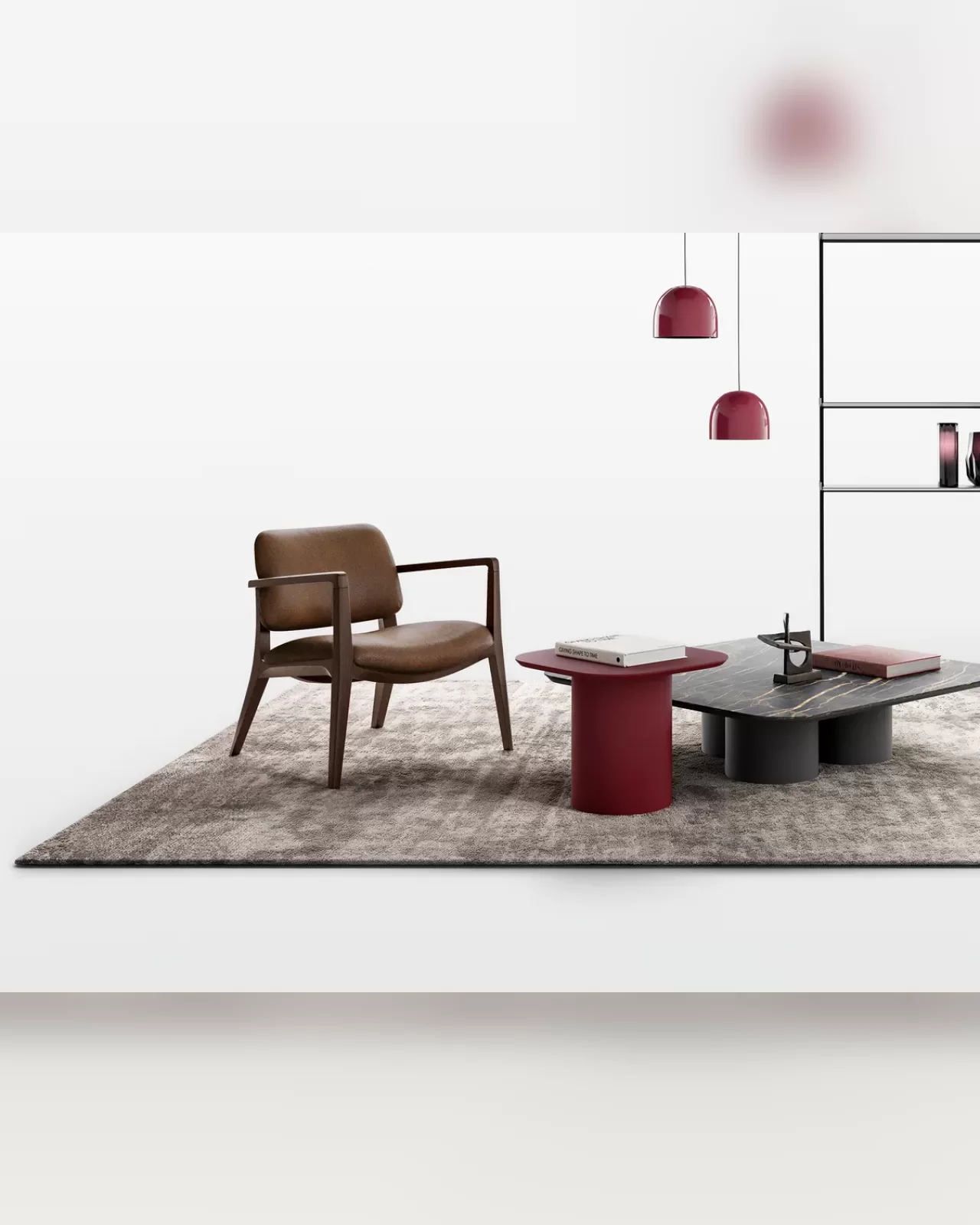 Poltrona lounge Hull di Dall'Agnese, arredamento italiano contemporaneo