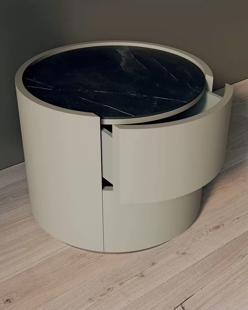 Ronda Nightstand, nightstand with drawers made to order in Italy