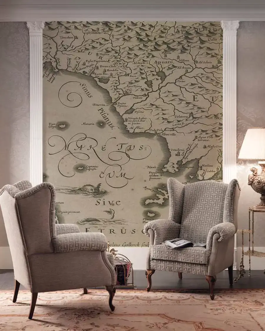 Gran Guardia Armchair 2111 by Francesco Pasi, to pair with a tufted sofa
