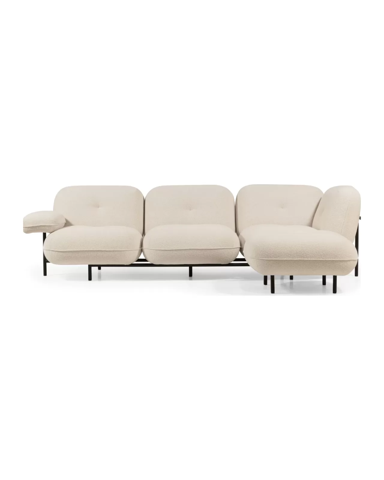 Cloud Modular Sofa by Cantori, Italian leather settee, made to order in Italy