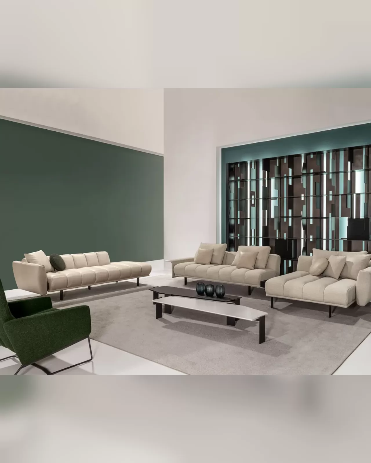 Blockbau Modular Sofa by Cantori, luxury settee, made to order in Italy