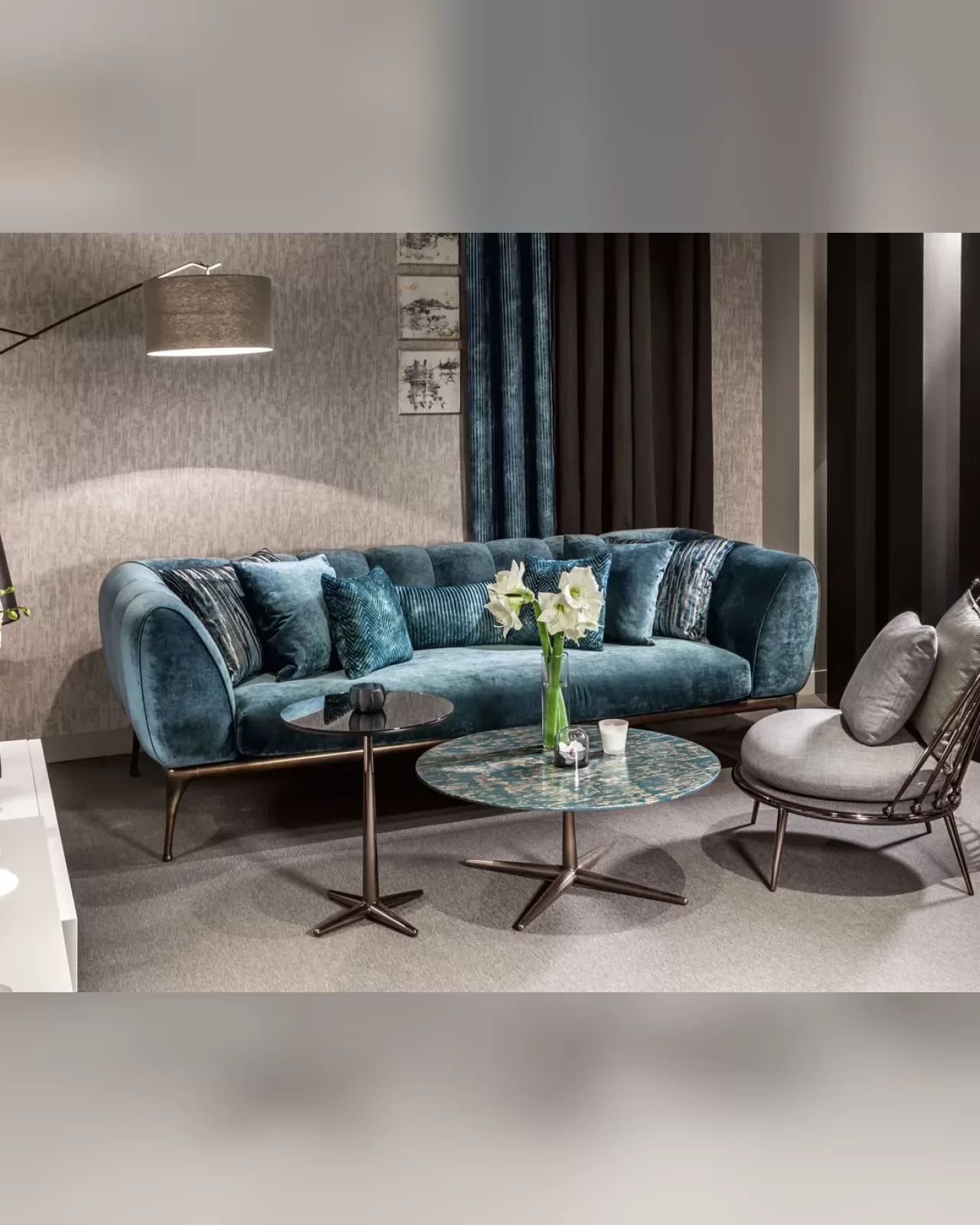 Iseo Sofa by Cantori, luxury couch, each one made to order in Italy