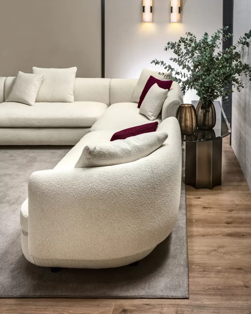 Gabrielle Modular Sofa by Cantori, corner couch, made to order in Italy