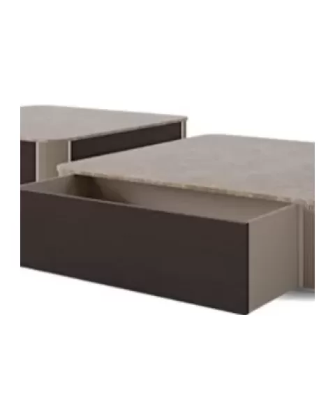 Icon Square Coffee Table by Francesco Pasi, to pair with a velvet sofa set