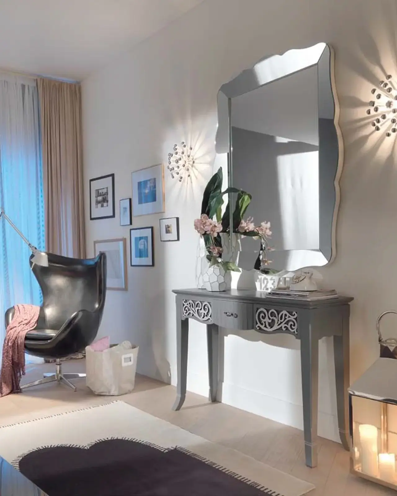 New Deco Fretwork Console by Francesco Pasi, to pair with a velvet sofa set