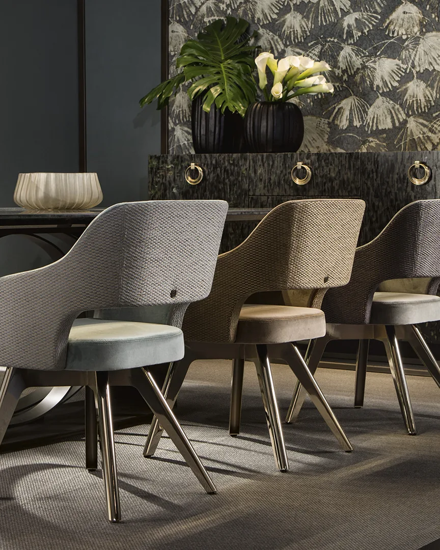 Adria Dining Chair by Cantori, high-end dining chair