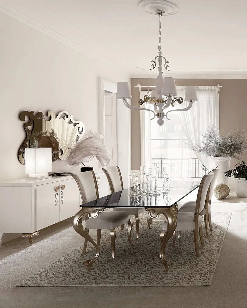 Raffaello Dining Table by Cantori, classic dining room furniture