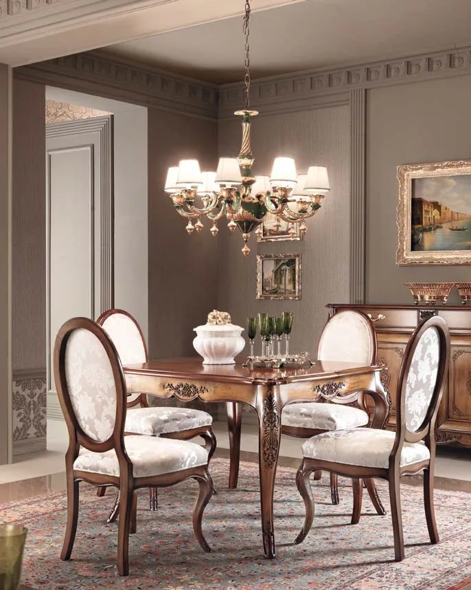 Gran Guardia oval-back dining chairs, luxury dining chairs