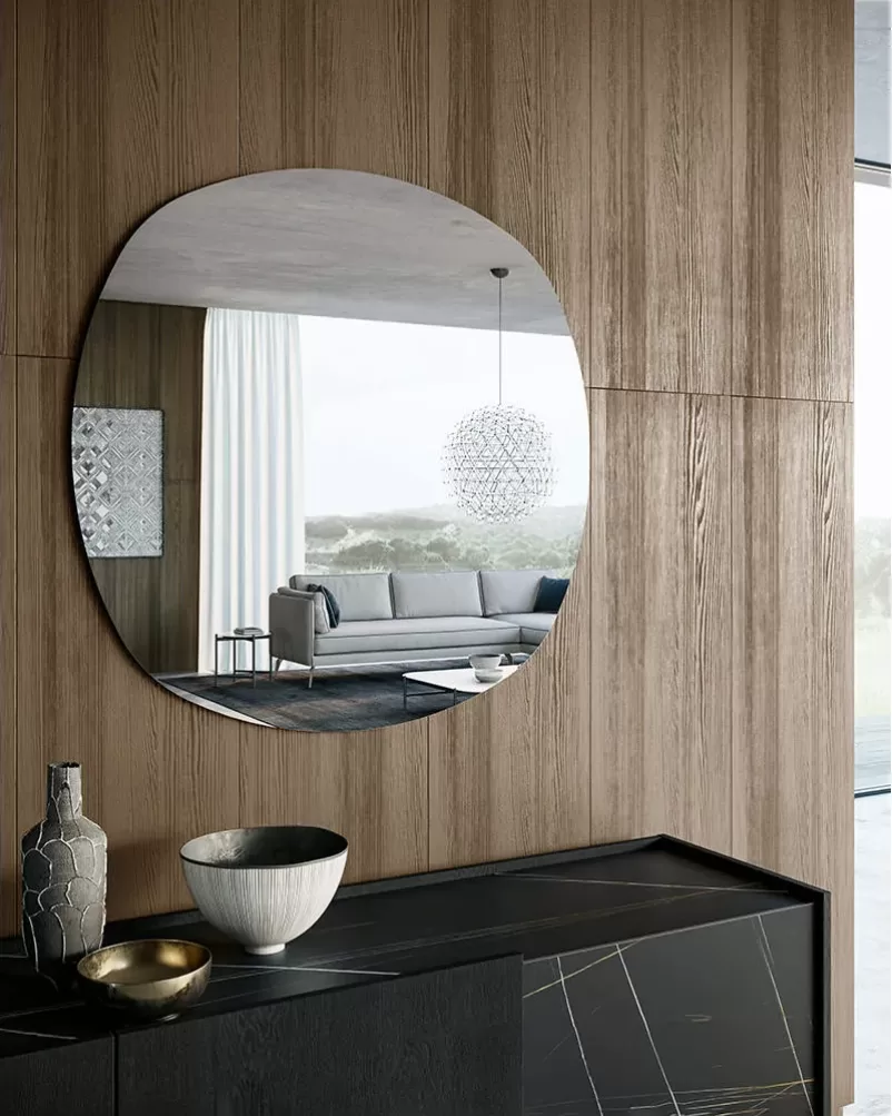 Radius Mirror by Dall'Agnese, modern furniture made in italy
