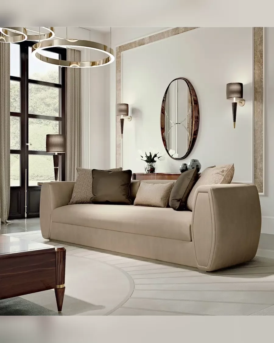 Ellipse Oval Mirror by Francesco Pasi, Ellipse lacquered mirror