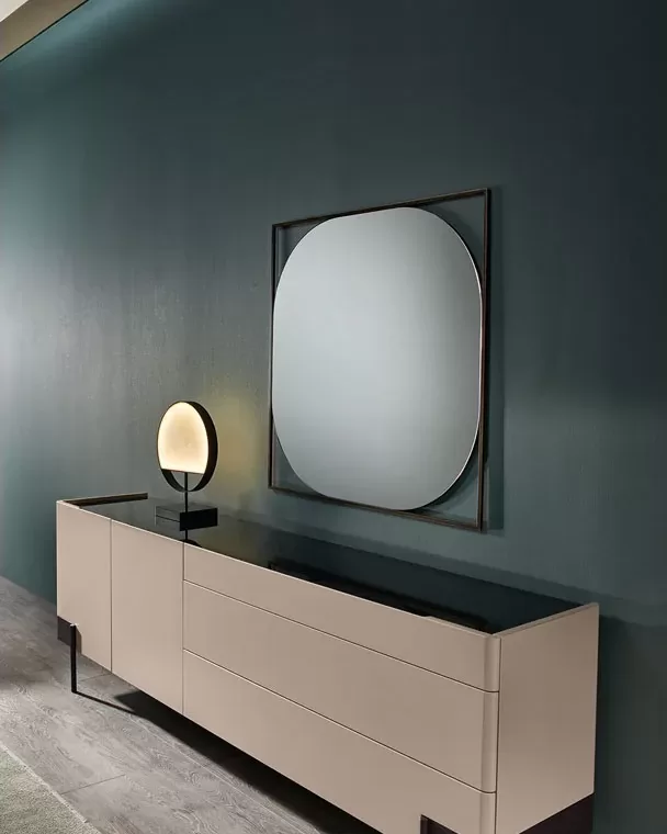 Valley sideboard by Cantori, 240 cm wide, for the living room or the bedroom, luxury storage