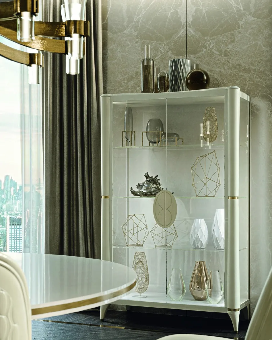Ellipse Two-Door Glass Cabinet, image 2 of 4, Francesco Pasi Ellipse collection