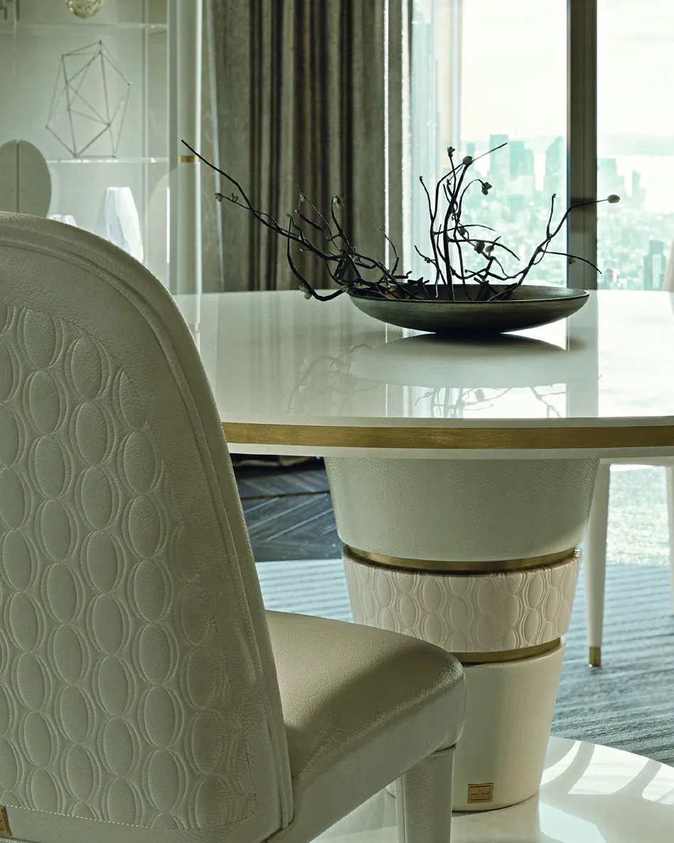 Ellipse Round Dining Table, Francesco Pasi Italian furniture for the dining room