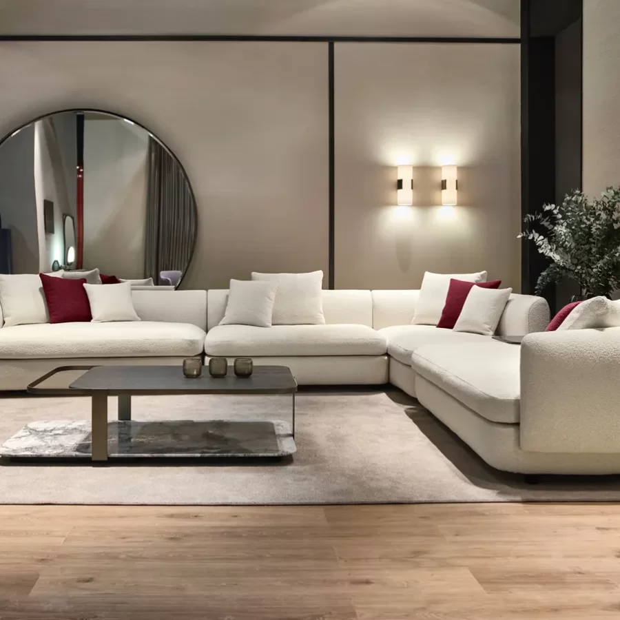 Gabrielle Modular Sofa by Cantori, Italian furniture company for the living room, corner sofa