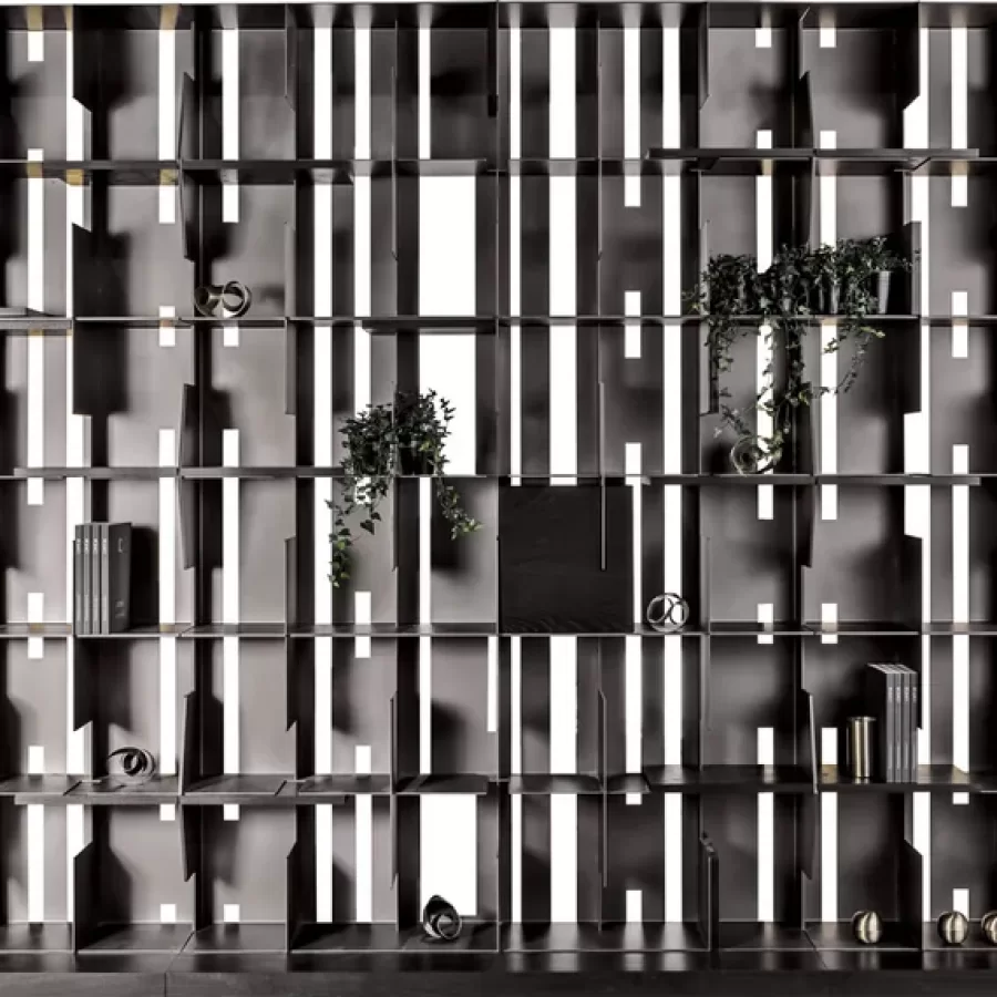 Hong Kong Bookcase Composition by Cantori, Italian furniture company for the living room