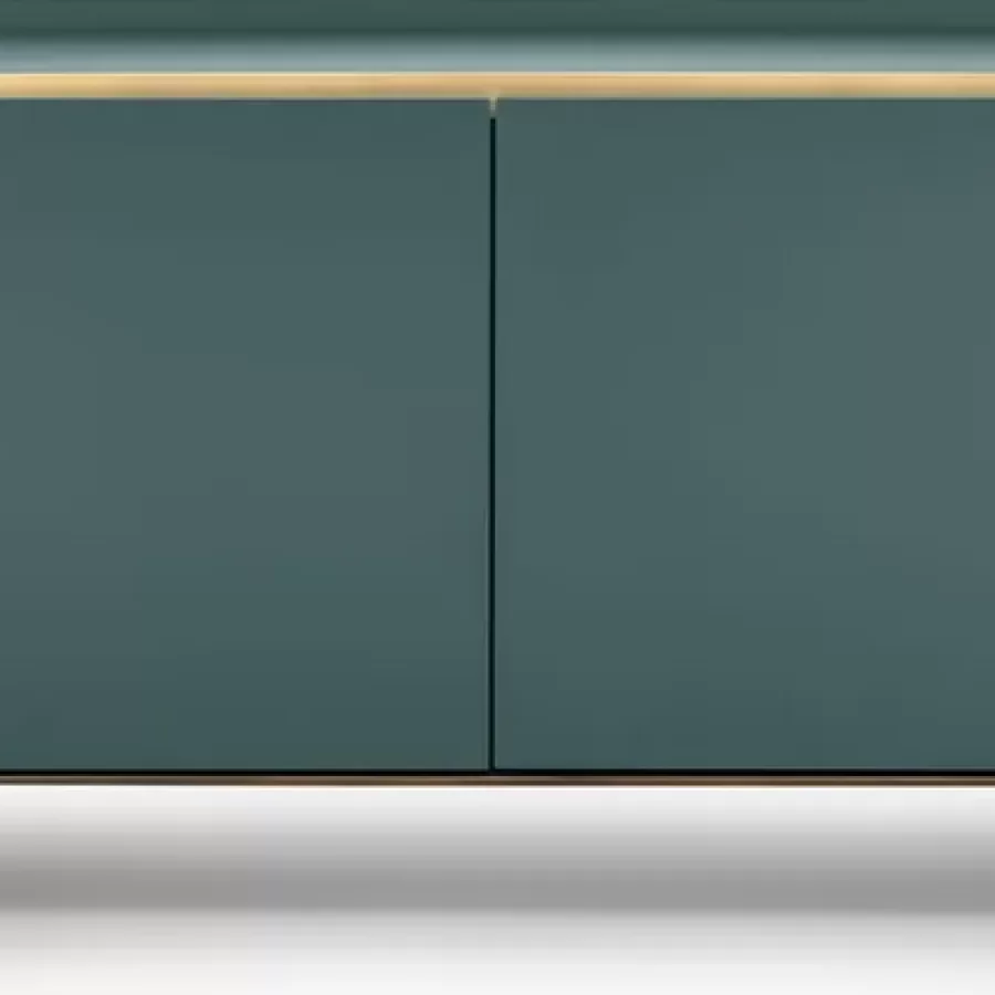 Oasi Sideboard by Cantori, luxury living room furniture, marble top, made to order in Italy