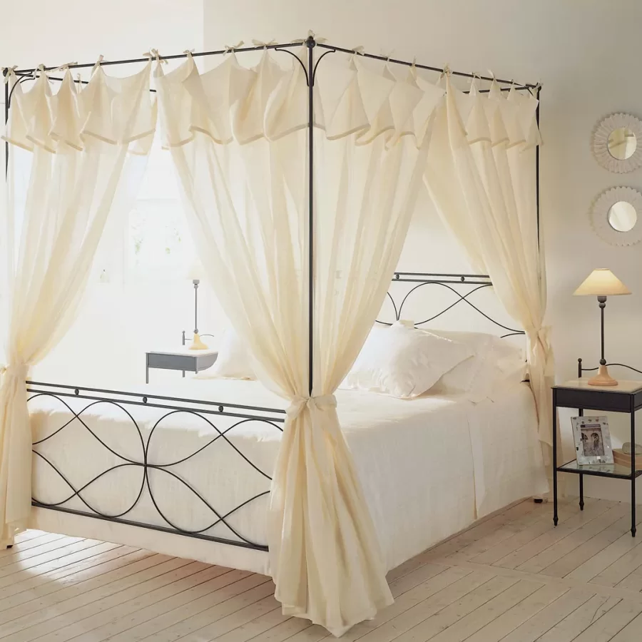 Raphael Bed by Cantori, Italian bedroom set, country-style wrought iron double bed