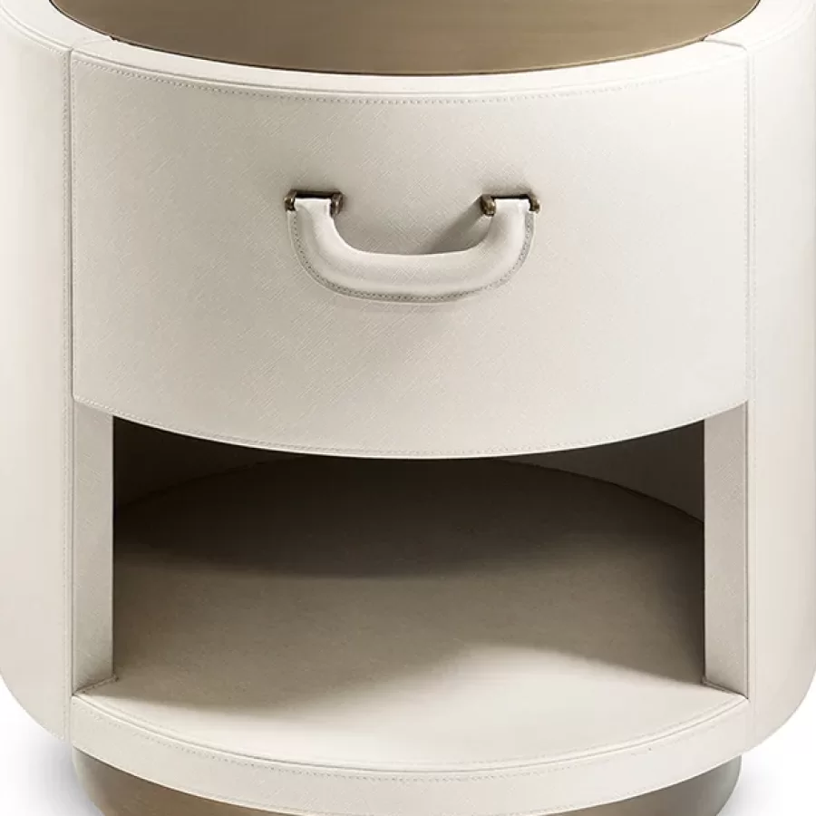 Valentino Bedside Table by Cantori, Italian furniture company for the bedroom