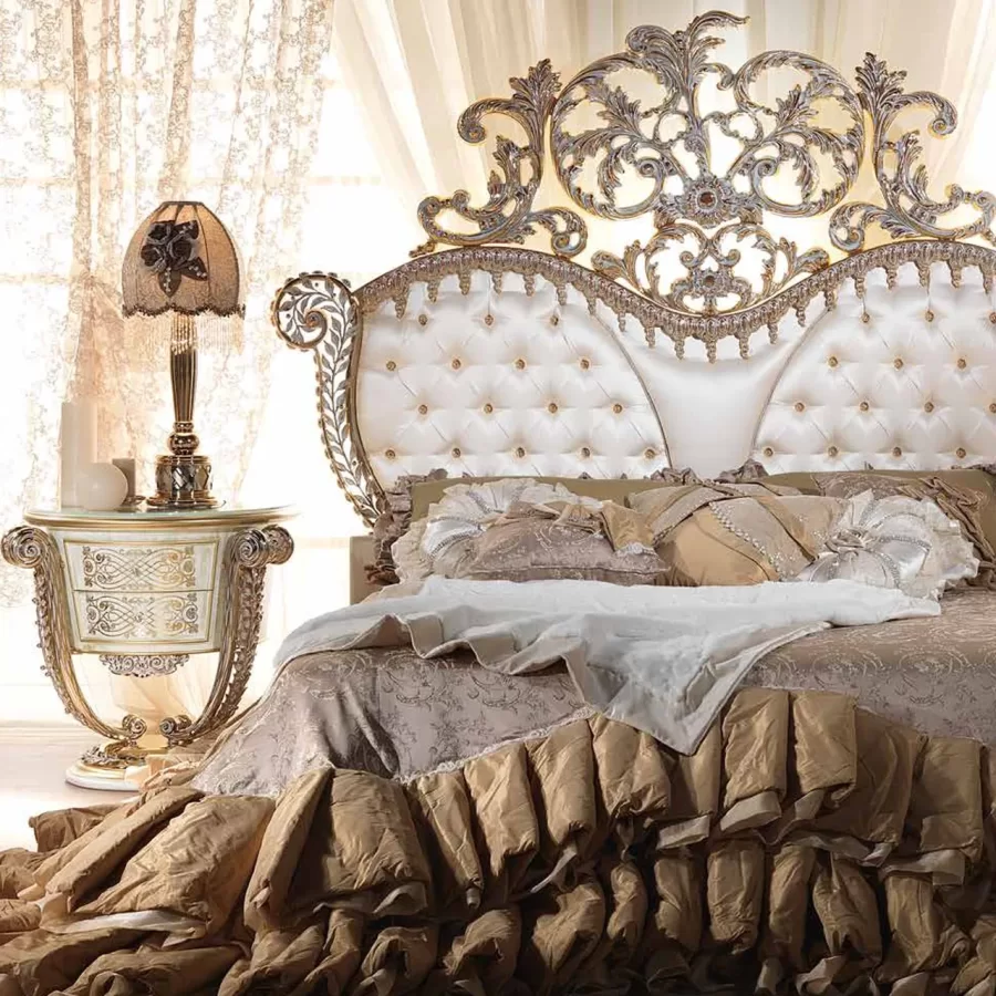 Aida Bed in Metal AD061 by Cappelletti, designer bed frames, made to order in Italy