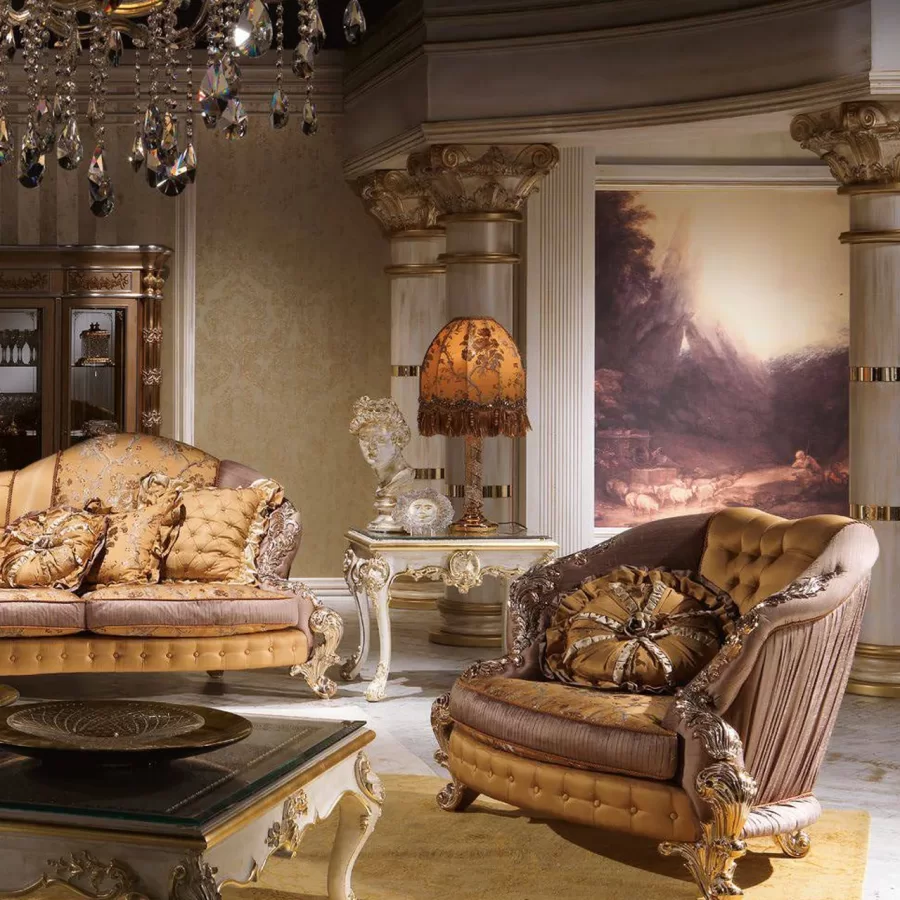 Royal Three-Seater Sofa RY173 by Cappelletti, luxury couch, 312 cm wide