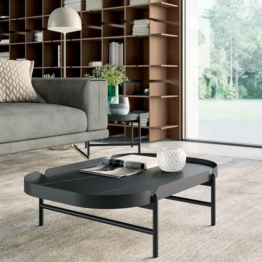 Cosmo Coffee Table by Dall'Agnese, square coffee table, 64 or 89 cm wide
