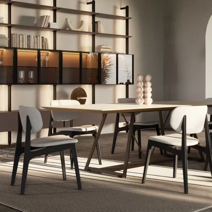 Float Dining Chair by Dall'Agnese, modern dining room furniture, 46 cm wide