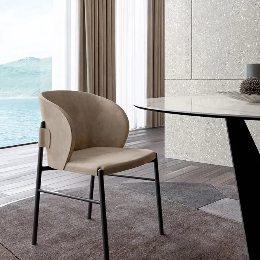 Supernova Dining Chair by Dall'Agnese, modern dining room furniture, 52 cm wide