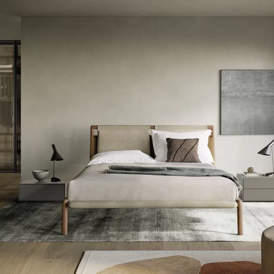 Tepu Bed by Dall'Agnese, luxury bed, for 160 or 180 x 200 cm mattresses