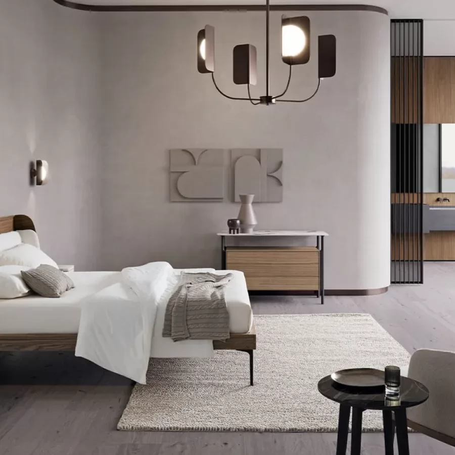 Volume Bed by Dall'Agnese, designer bed, for 160 or 180 x 200 cm mattresses