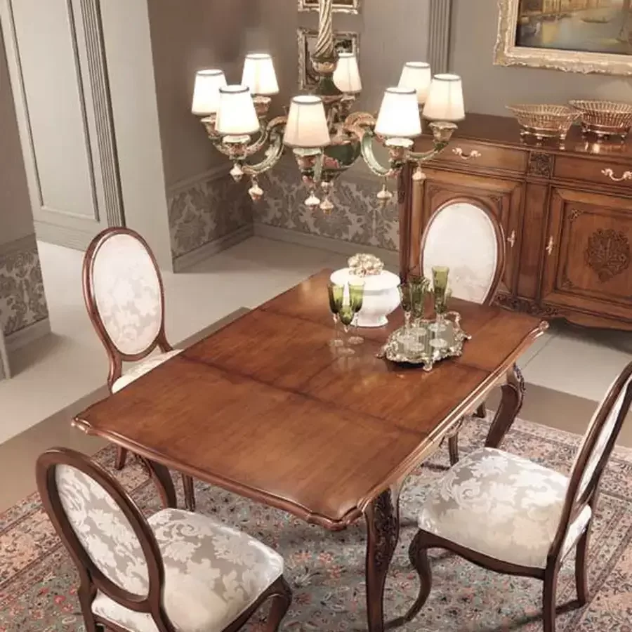 Gran Guardia Dining Table 2004 by Francesco Pasi, traditional dining table, 110 to 160 cm wide