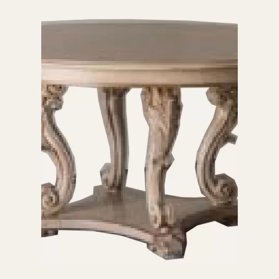 Gran Guardia Round Table with Carved Legs by Francesco Pasi, table for a formal dining room
