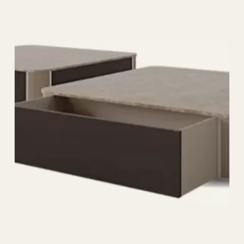 Icon Square Coffee Table with Drawer