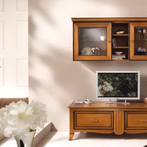 New Deco TV Stand with Shelf