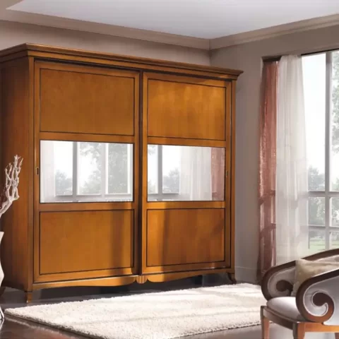 New Deco Wardrobe with Bronze Mirror