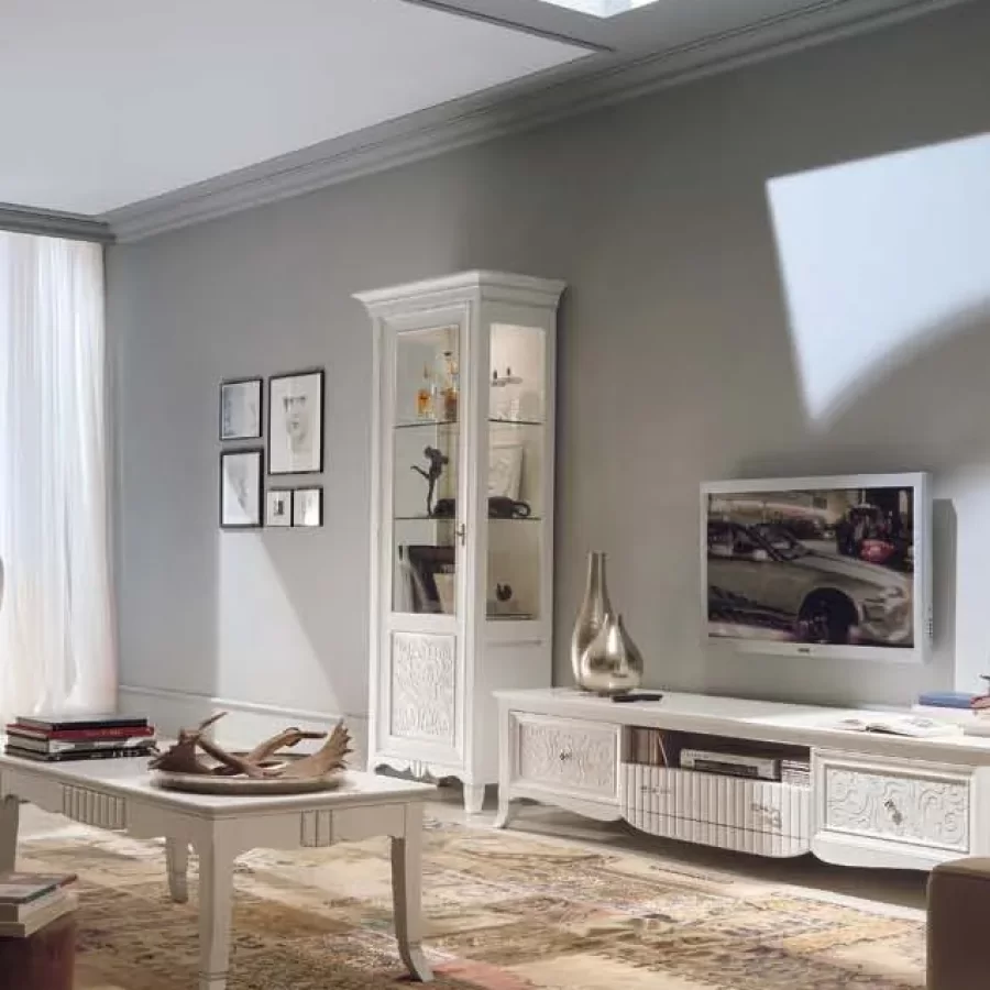 New Deco TV Base with Baskets and Drawer by Francesco Pasi, TV unit with storage, 234 cm wide