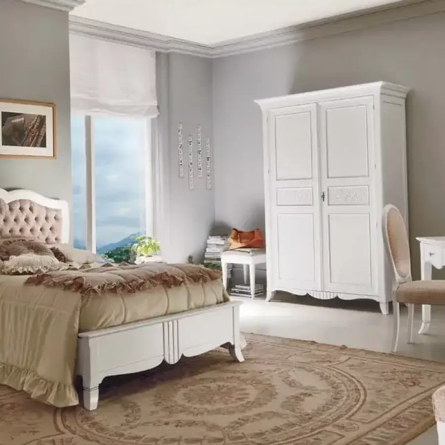 New Deco Writing Desk by Francesco Pasi, Gold Hand-Painted Bathroom: Classic Carved Cabinets and Mirror