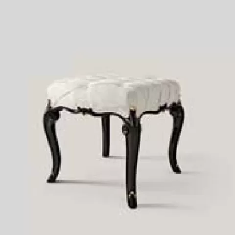 Opera Square Pouf, Tailored Upholstery