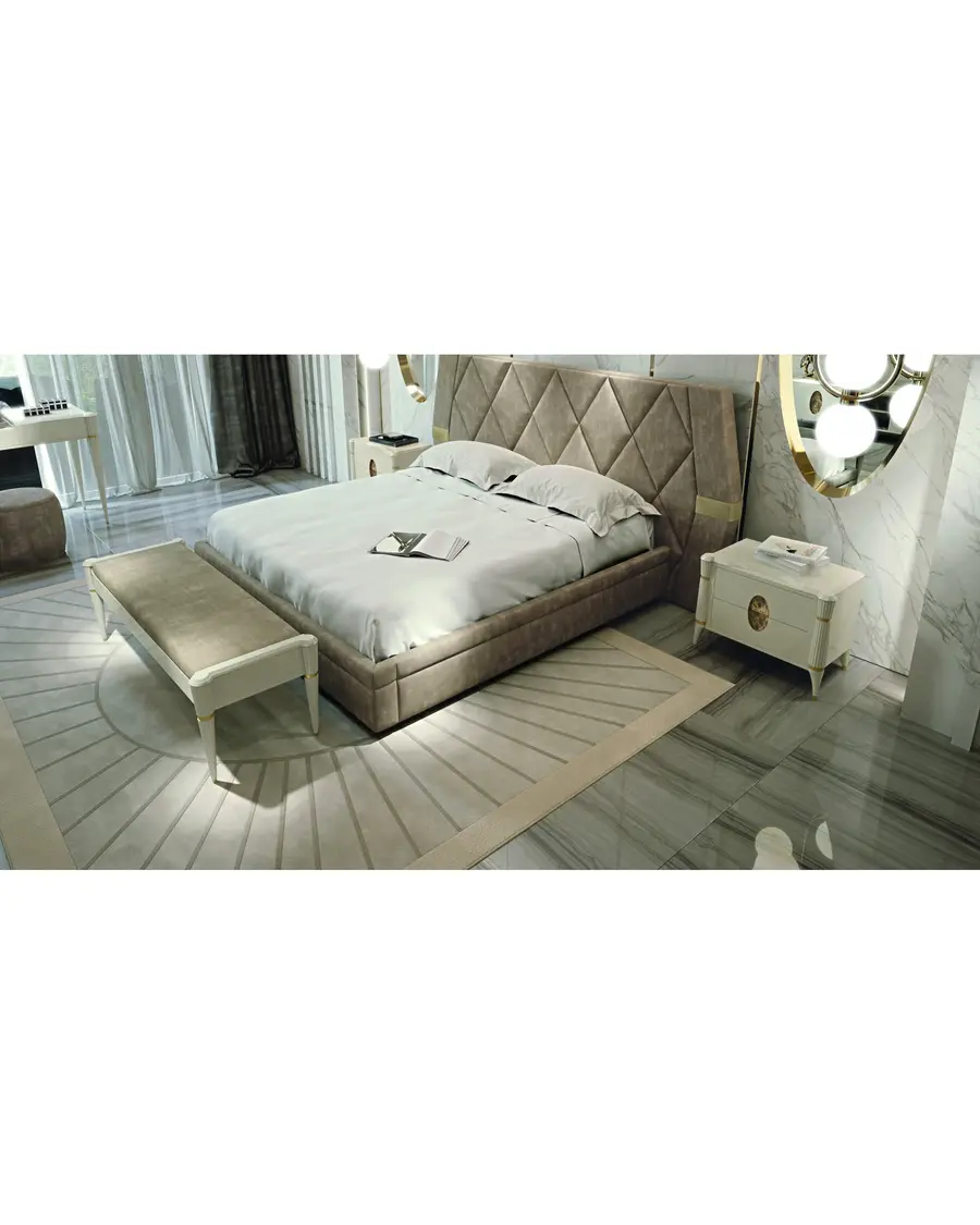 Ellipse bed quilted headboard, Francesco Pasi, supplementary photo, photo 1 of 12