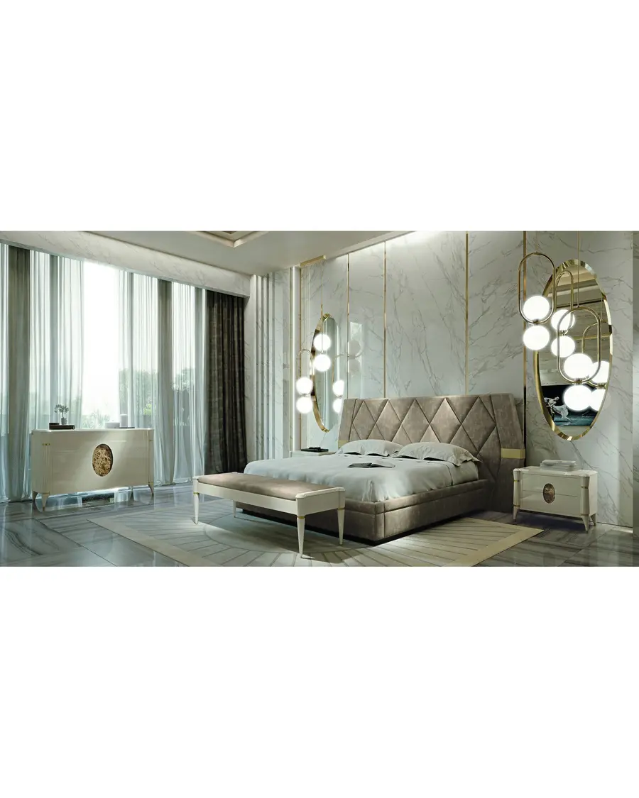 Ellipse bed quilted headboard, Francesco Pasi, supplementary photo, photo 3 of 12