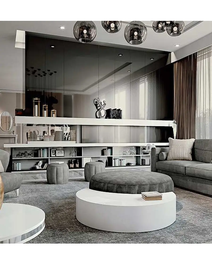 Ellipse large round pouf, Francesco Pasi, supplementary photo, photo 4 of 8